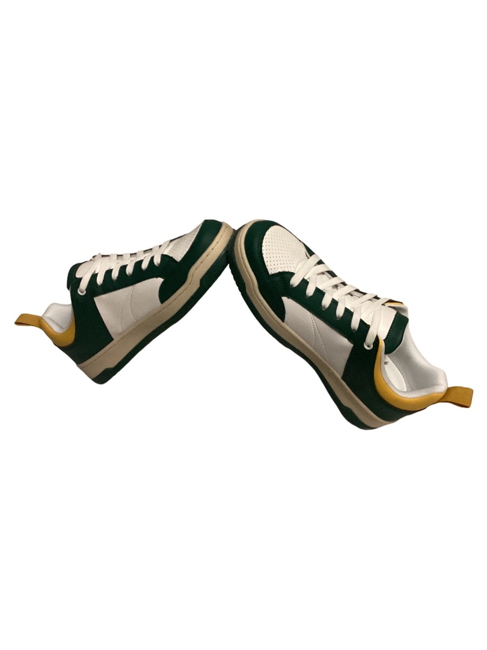 Steve Madden Colorblock Low-Top Sneakers Green White Yellow Women’s Size 8